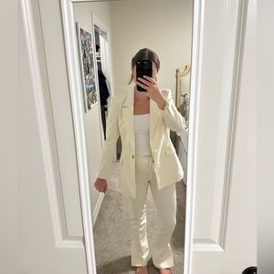 ZARA white blazer